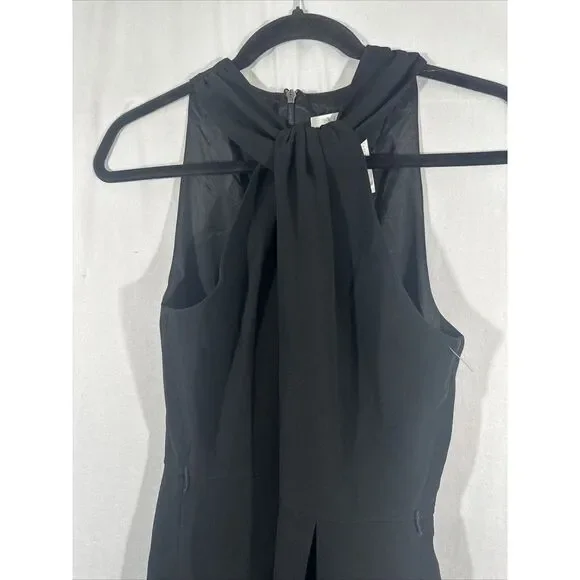 NEW $995 MAX MARA [ 8 US ] Luna Grecian Neck Cady Midi Dress NO‎ BELT Black